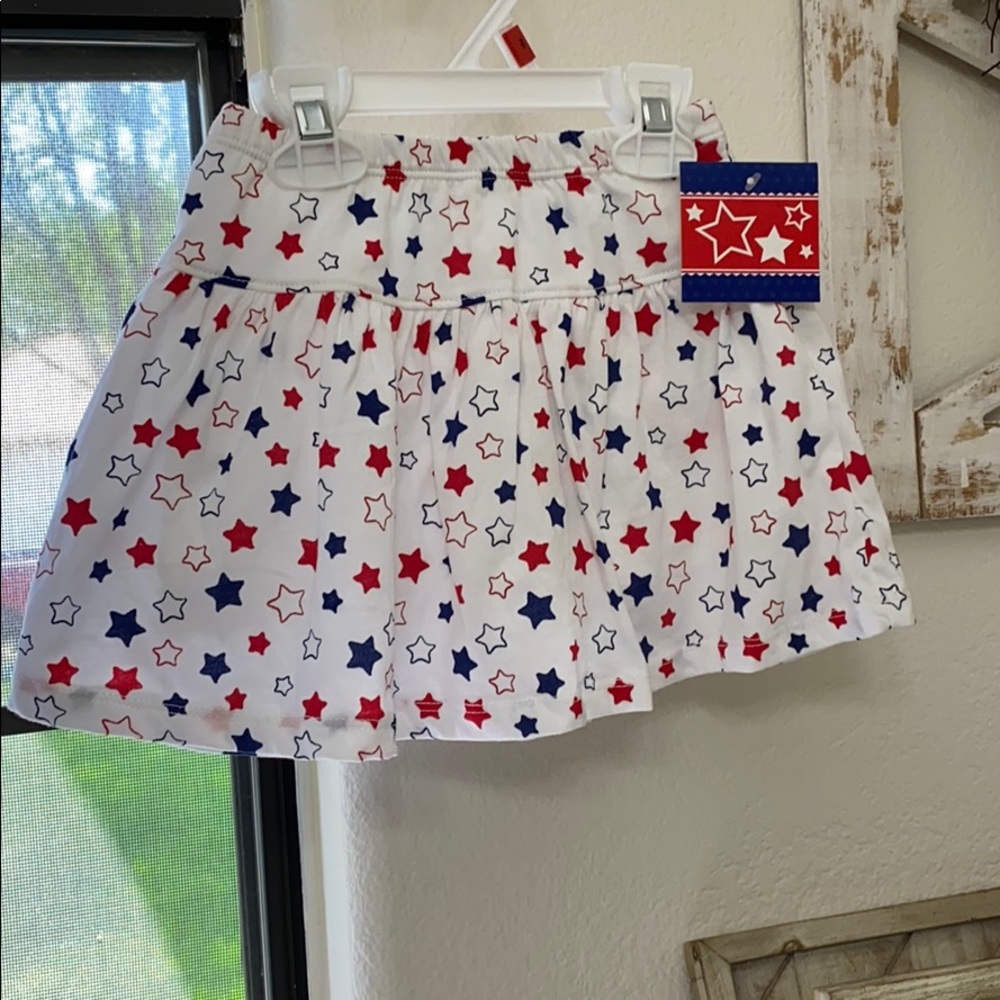 New! Girls Skort. Red, White and Blue.